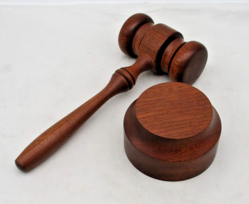 Vintage wooden gavel block - vintage,