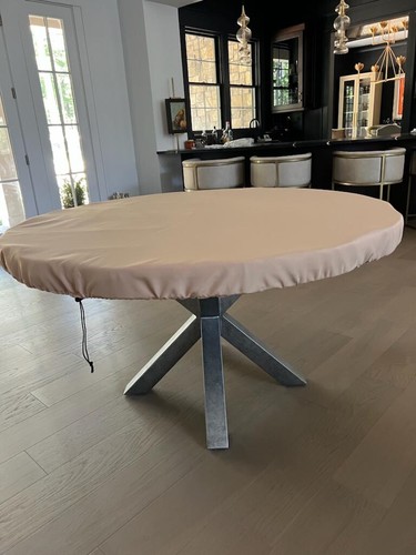 Tan camel poker table cover - camel, in