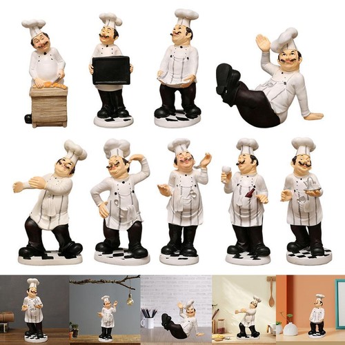 Resin chef figurine - resin,