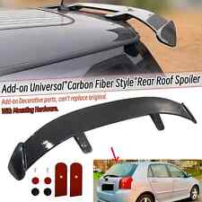 Carbon Fiber Style Universal Rear Roof Spoiler Wing For Toyota Corolla 2003-2009