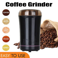 Electric Coffee Grinder Grinding Milling Bean Nut Spice Matte Blade Blender UK