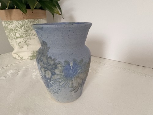 Ceramic flower vase blue - ceramic,