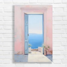 Serene Ocean View on Pastel