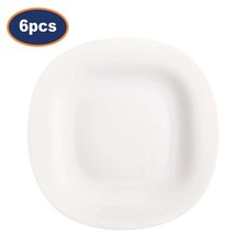 Dinner Plate Luminarc Carine White Opal Glass 27cm Serving Dishes 6pcs Square