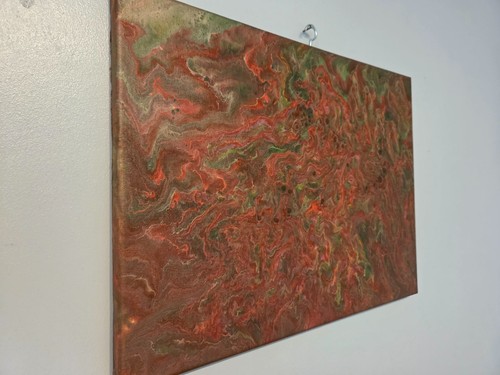 Original acrylic pour painting - original,