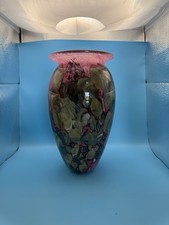 Signed Eickholt Art Glass Vase