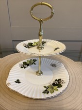 Vintage Grosvenor Spring Song Bone China Tier Cake Stand Jackson & Gosling￼