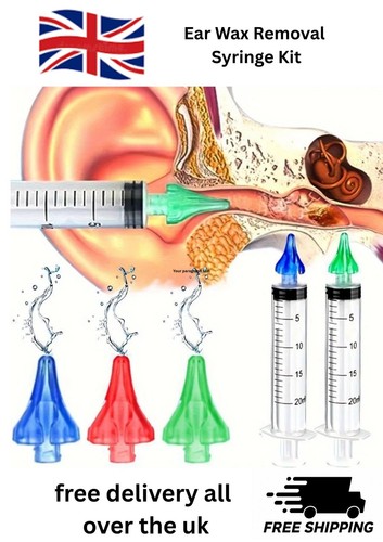 Ear wax removal syringe kit - wax,