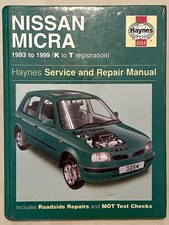 Haynes 3254 Nissan Micra 1993-1999 K-T Service & Repair Manual Hardback
