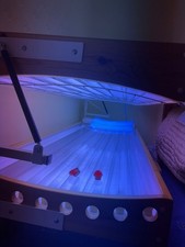 Wooden sunbed