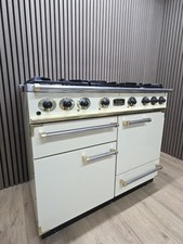 FALCON 110cm DUAL FUEL ⚡️?RANGE COOKER IN CREAM AND BRASS REFURBISHED 