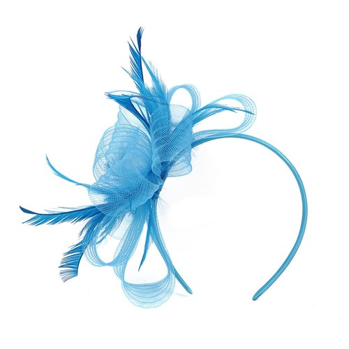 Feather wedding fascinator - wedding,