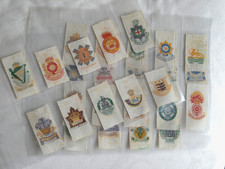 Anstie Woven Silk Regimental Badges, 1915 Cigarette Silks x 29 In Album Pages