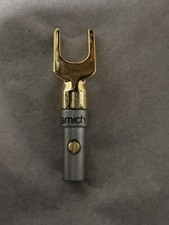 Black Banana Plug U Type Spade Fork Banana Plug Screw Speaker Connectors