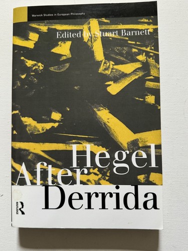 Hegel after derrida paperback - after,