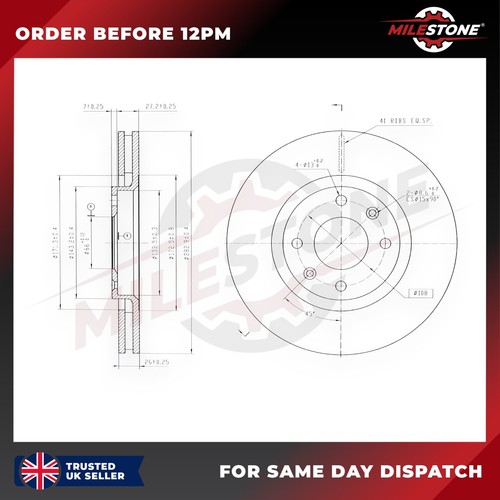 Brake disc for vauxhall - brake,