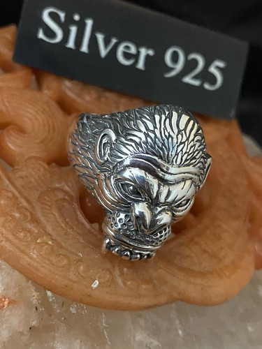 Chunky solid silver gorilla - solid,