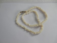 White Coral Nugget Necklace, 42.5cm long.
