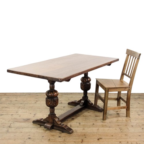 20th century oak refectory - oak,