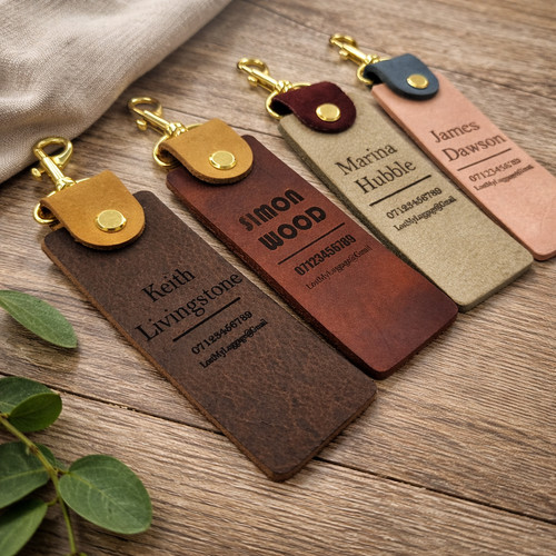 Personalised leather luggage - personalised,