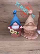 Latex Rubber Mould Large Scandi Gonk In Plant pot  garden gnome Mold LAST ONE
