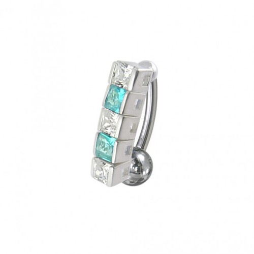 Sterling silver reverse belly - reverse,
