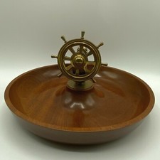 Mid century brass ships wheel - brass,