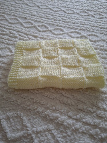 Hand knitted baby blanket - knitted,
