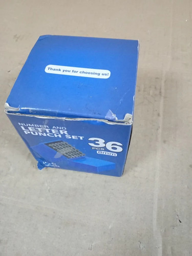 36pc 8mm number letter punch - number,
