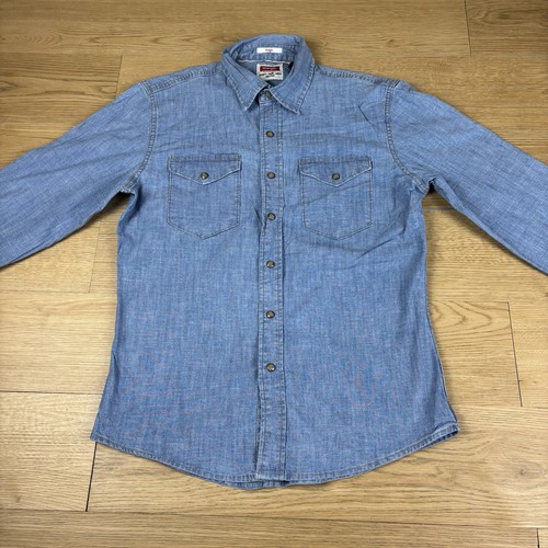 Wrangler indigo denim shirt - wrangler,