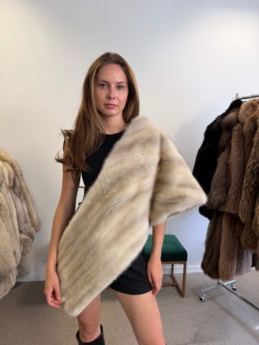 Mink fur stole - mink,
