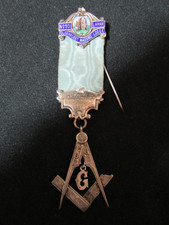 Masonic Silver & Enamel Medal