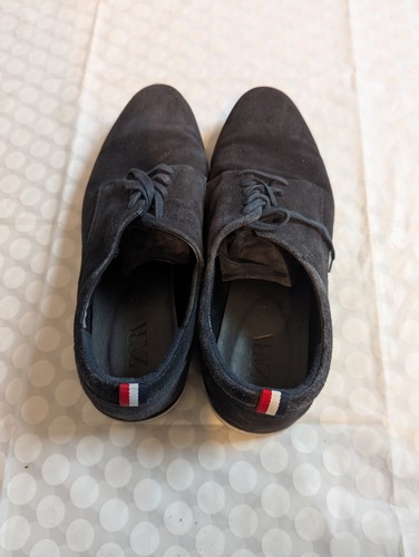 Zara dark blue suede shoes - dark,