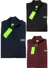 HUGO BOSS LONG SLEEVE BRAND NEW HIGH NECK QUARTER ZIP JUMPER