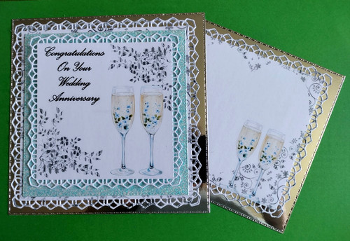 Luxury base card - making, topper