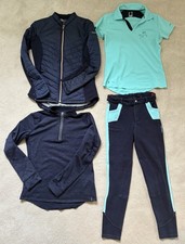 Decathlon Fouganza Girls Horse Riding Clothes Bundle Age 14 Years Navy