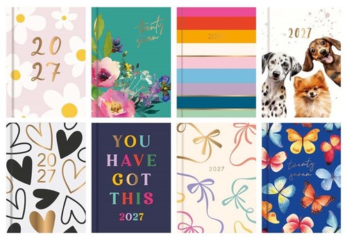 2027 diary hardback - diary, embossed