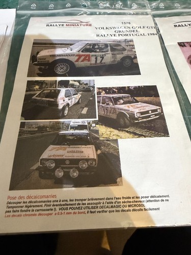 Rallye miniature decals - rallye,