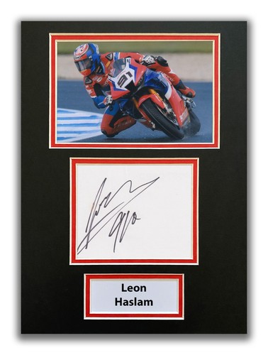 Leon haslam hand signed - haslam, a4