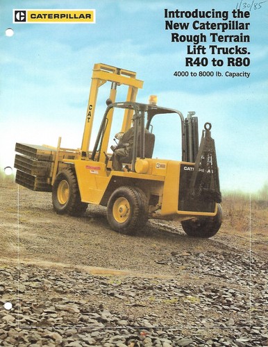Fork lift truck brochure - truck,