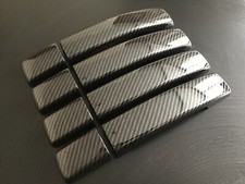 CARBON EFFECT DOOR HANDLE COVERS RANGE ROVER SPORT FREELANDER 2 DISCOVERY 3 4