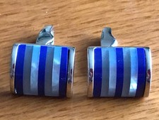 M&S Striped, Blue, White