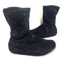 Ladies FITFLOP  Black Suede