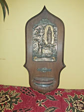 Vintage lourdes french wooden - french,