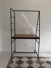IKEA Black metal desk w/