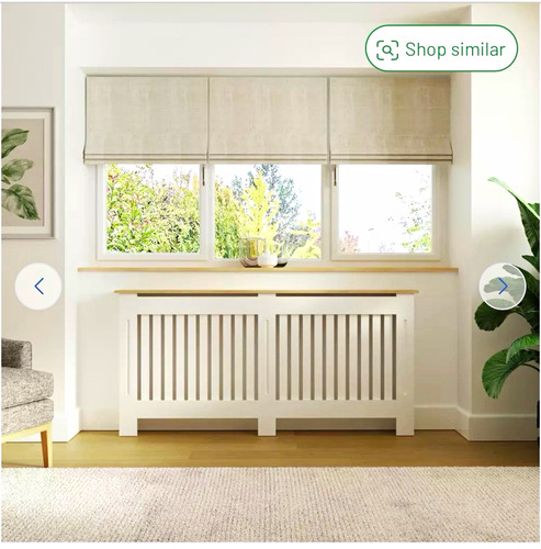 White slatted rectangular - slatted,