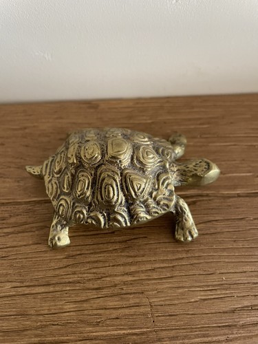 Solid brass turtle tortoise - brass, turtle/tortoise