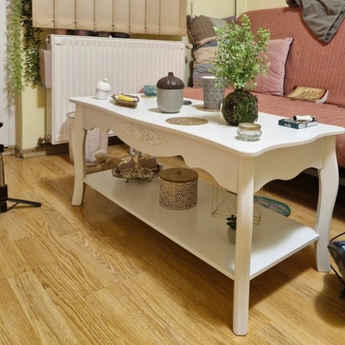 White shabby chic coffee - coffee, table