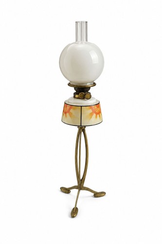 Art deco oil lamp - art, with