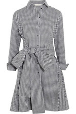 Maje Grey Richy Belted Gingham